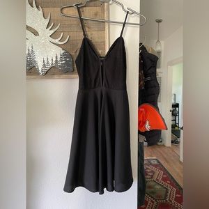 Black skater dress
